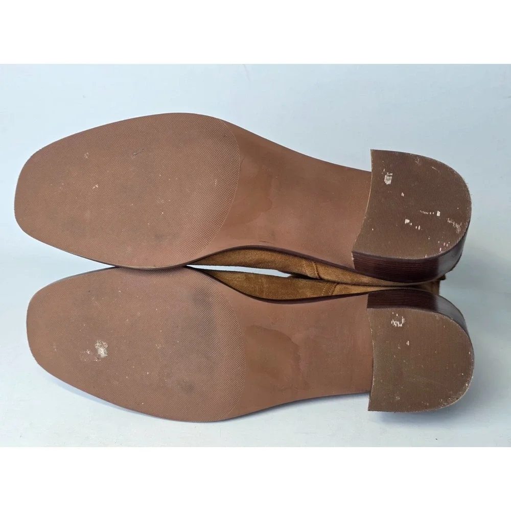 Nordstrom Nohazina-Lea Women's Boots Size 12 M Brown Suede‎ Leather Ankle Shoes